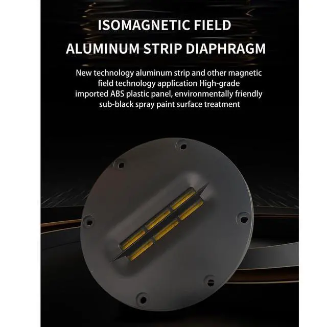 Alt view image 5 of 6 - 2PCS HiFi 4 inch Tweeter Speaker Unit 8 OHM 30W Treble Loudspeaker Super Belt Type high Loudspeaker AL-100