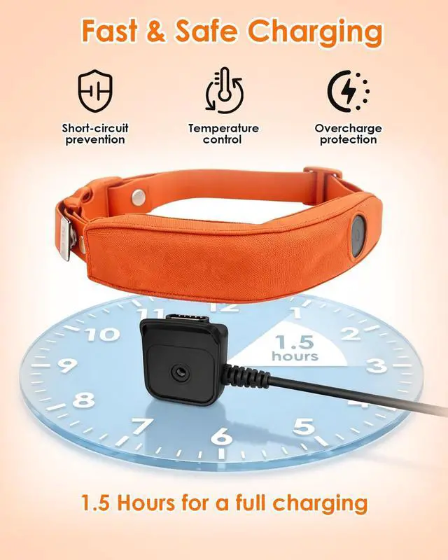Alt view image 4 of 6 - Magnetic Tyce-C Charging Cable, Replacement Charger Cord Compatible with Halo Collar 4 5, Dog GPS Fence Collar