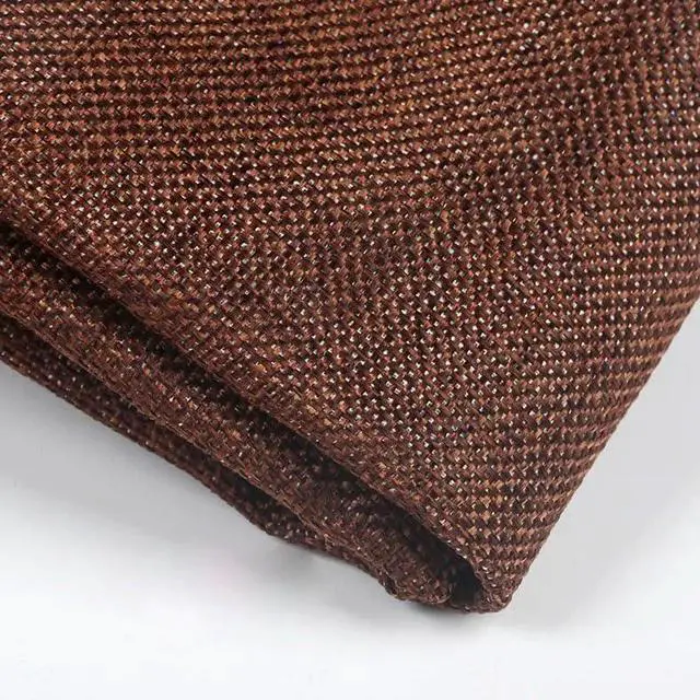 Main image of Speaker Grill Cloth Linen Single Layer Speaker Fabric Protective Dustproof Mesh Cloth Stereo Fabric Replacement for Home Stage Speakers, Media Cabinet, KTV Box (Coffee, 50 * 146cm)