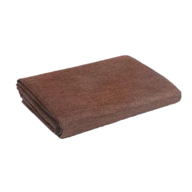 Alt view image 2 of 6 - Speaker Grill Cloth Linen Single Layer Speaker Fabric Protective Dustproof Mesh Cloth Stereo Fabric Replacement for Home Stage Speakers, Media Cabinet, KTV Box (Coffee, 50 * 146cm)