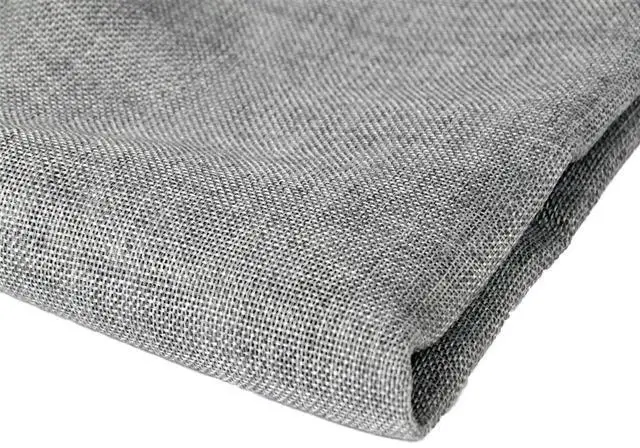 Main image of Speaker Grill Cloth Linen Single Layer Speaker Fabric Protective Dustproof Mesh Cloth Stereo Fabric Replacement for Home Stage Speakers, Media Cabinet, KTV Box (Grey, 50 * 146cm)