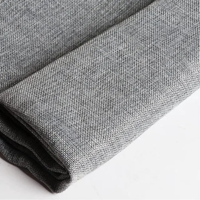 Alt view image 2 of 6 - Speaker Grill Cloth Linen Single Layer Speaker Fabric Protective Dustproof Mesh Cloth Stereo Fabric Replacement for Home Stage Speakers, Media Cabinet, KTV Box (Grey, 50 * 146cm)