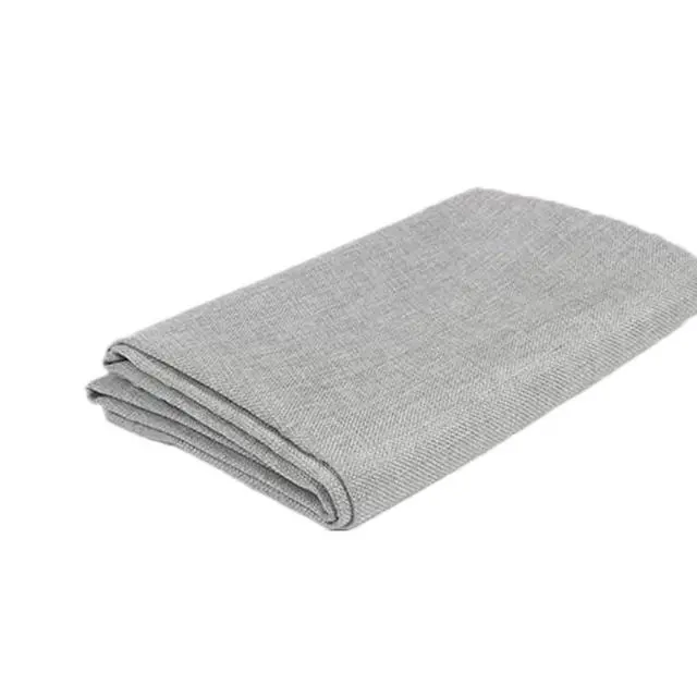 Alt view image 2 of 6 - Speaker Grill Cloth Linen Single Layer Speaker Fabric Protective Dustproof Mesh Cloth Stereo Fabric Replacement for Home Stage Speakers, Media Cabinet, KTV Box (Light Grey, 50 * 146cm)