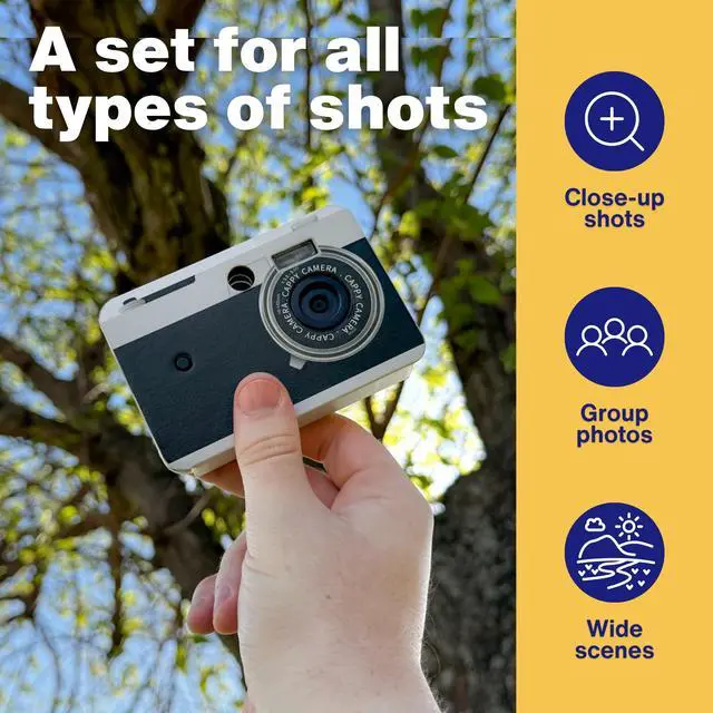 Alt view image 3 of 6 - Wide Angle & 235 Fisheye Screw-On Lens Set | For DSLR & Mirrorless, 0.4x Ultra-Wide, HD Optical Glass, Phone & Camera Lenses