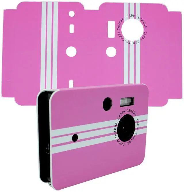 Main image of Interchangeable Replacement Case Pink Dream Snap-On Retro Camera Cover, Y2K Aesthetic Protective Silicone Skin & Body Shell for Screenless Digital Camera