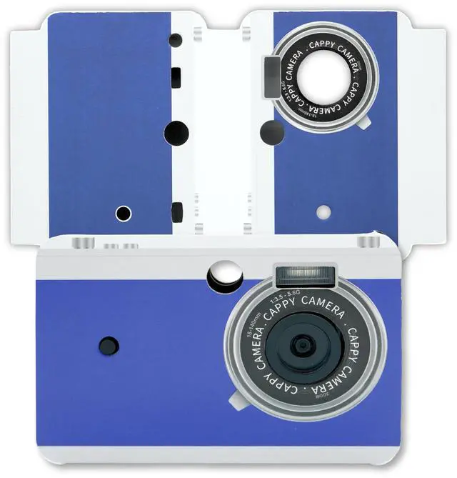 Main image of Interchangeable Replacement Case Nostalgic Blue Retro Aesthetic Snap-On Cover for Retro Digital Camera Sustainable Minimalist Vintage Y2K Style Protective Shell (Retro Blue)