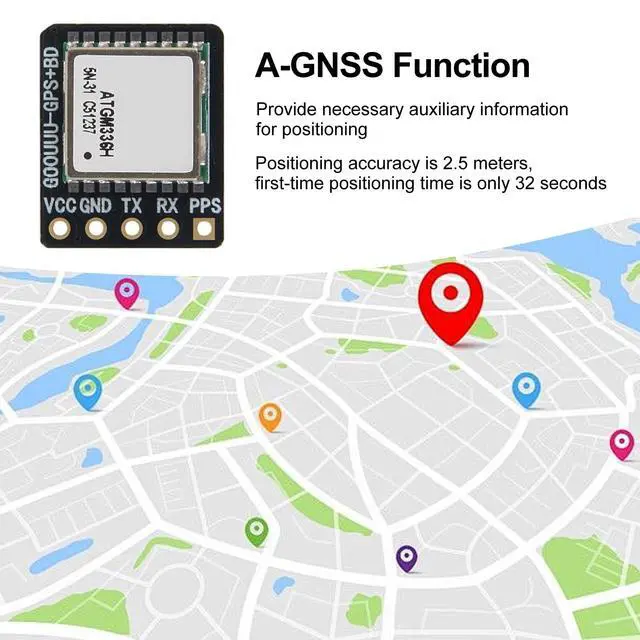 Alt view image 3 of 6 - ATGM336H Dual-Mode Module GPS+BDS Flight Control Satellite Positioning Navigator Replacement for NEO-M8N NEO-6M