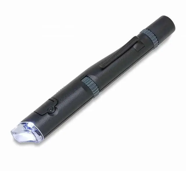 Main image of MicroPen LED Lighted 24x-53x Magnification Microscope Pen (MP-300), Black