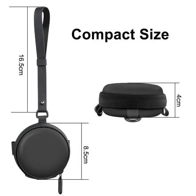 Alt view image 6 of 6 - Hard Carrying Case for Go Plus Plus + Accessory, Portable EVA PU Leather Protective Bag Storage Hard Carrying Case for go Plus Plus +2023 (Black)