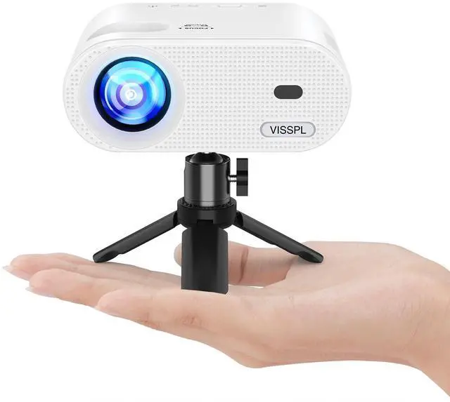 Main image of Mini Projector, Full HD 1080P Video Projector, Portable Outdoor Projector with Tripod, Kids Gift, Home Theater Movie Phone Projector Compatible with Android/iOS/Windows