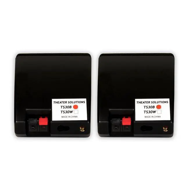 Alt view image 3 of 5 - TS30B Mountable Indoor Speakers Black Bookshelf Pair