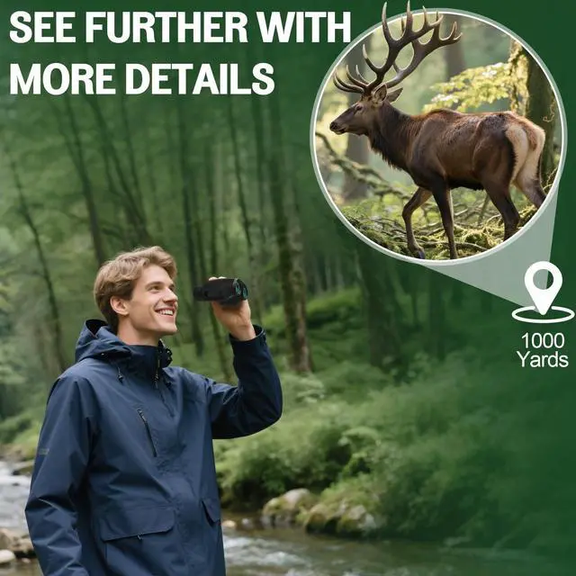 Alt view image 6 of 6 - 12x32 Compact Binoculars for Adults - Small Pocket Binos with FMC&BAK4, Wide 273ft/1000yds Field of View - Easy Focus for Bird Watching, Hiking, Cruises, Travel, Gifts for Men Women