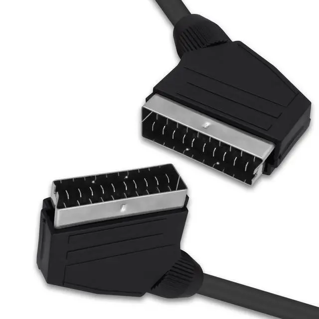 Alt view image 2 of 6 - SCART to SCART Cable Lead Adapter 1.5M | Fully Wired 21 Pin Male to Male Nickel Plated Audio Video Connector Extension Cable for TV VCR DVD-2pcs
