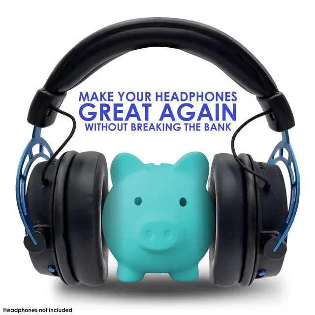 Alt view image 2 of 6 - Premium Replacement Hyper X Cloud earpads Compatible with Kingston HyperX Cloud Alpha Wireless 2 Cloud 3 Wireless Flight 2 Stinger 2 Headset and More. Easy DIY Fit