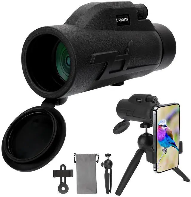 Main image of 12x50 High Power Monocular Telescope for Adults | with Smartphone Holder & Tripod, Compact Monocular with Bak4 Prism and Fmc Lens,Gifts for Men Bird Watching Hiking