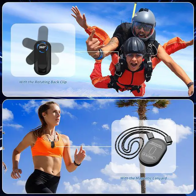 Alt view image 3 of 6 - Vlogging Camera 1080P with 64GB Card, Small Video Cam for Photography, Mini Bodycam, POV/Pocket Camera, Sports Action Cam, Portable Action Camera (Black)