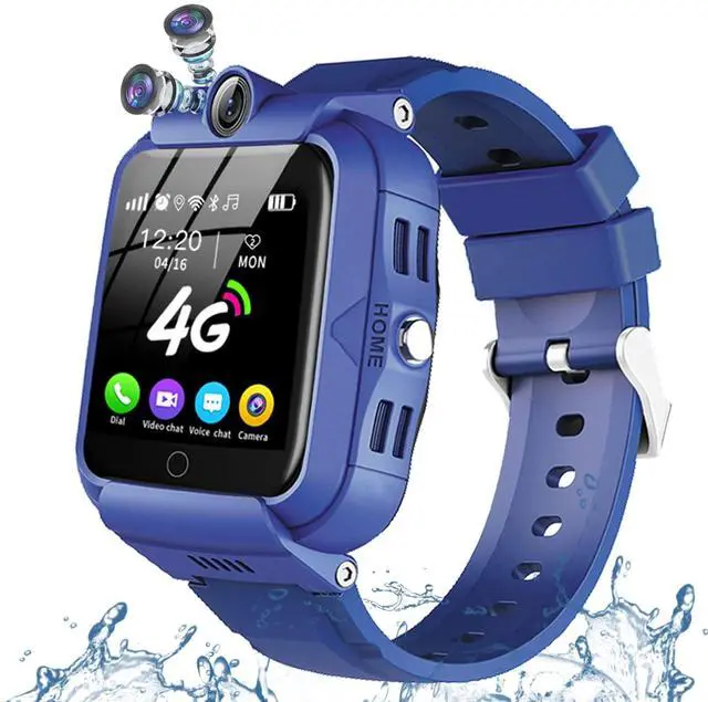 Main image of Kids Smart Watch, 4G GPS Tracker Child Phone Smartwatch with WiFi, SMS, Call, Voice Video Chat, Bluetooth, Alarm, Pedometer, Wrist Watch Suitable for 4-16 Boys Girls Birthday Gifts