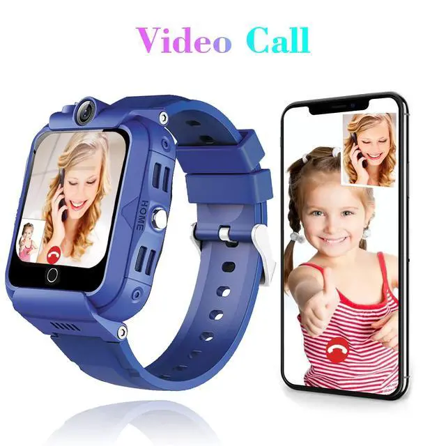 Alt view image 3 of 6 - Kids Smart Watch, 4G GPS Tracker Child Phone Smartwatch with WiFi, SMS, Call, Voice Video Chat, Bluetooth, Alarm, Pedometer, Wrist Watch Suitable for 4-16 Boys Girls Birthday Gifts