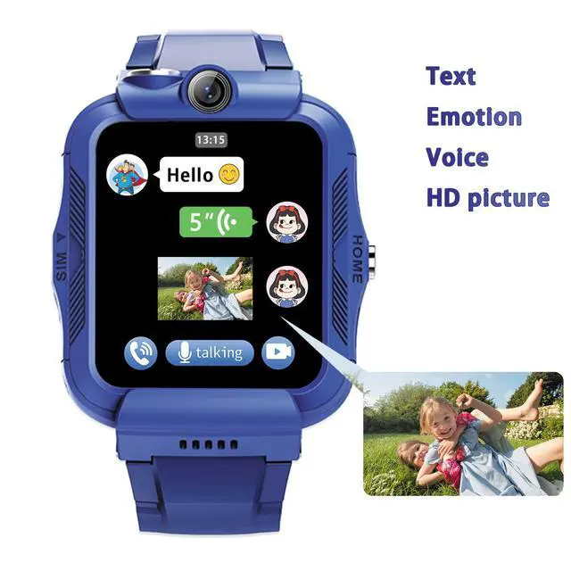 Alt view image 4 of 6 - Kids Smart Watch, 4G GPS Tracker Child Phone Smartwatch with WiFi, SMS, Call, Voice Video Chat, Bluetooth, Alarm, Pedometer, Wrist Watch Suitable for 4-16 Boys Girls Birthday Gifts