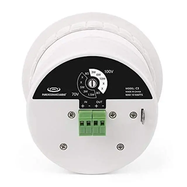 Alt view image 2 of 6 - C3 3" Micro Ceiling Speaker with Easy-Mounting Ring