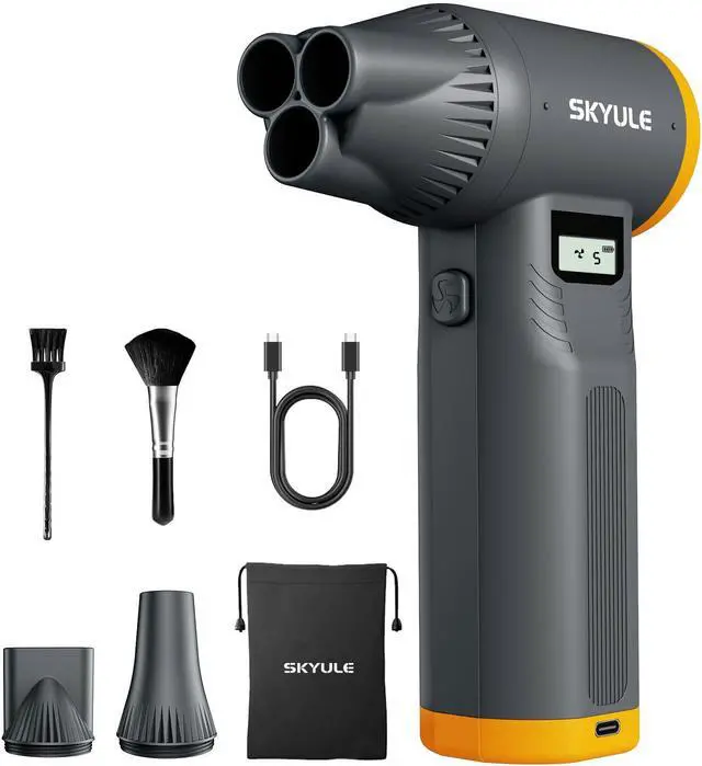 Main image of RS40 Ultra Compressed Air Duster, 260MPH & 640G Hurricane Airflow | Replace 80,000 Air Cans, 6-Gear Adjustable, Max 120 Mins Runtime with Fast Charging for Heavy-Duty Clean