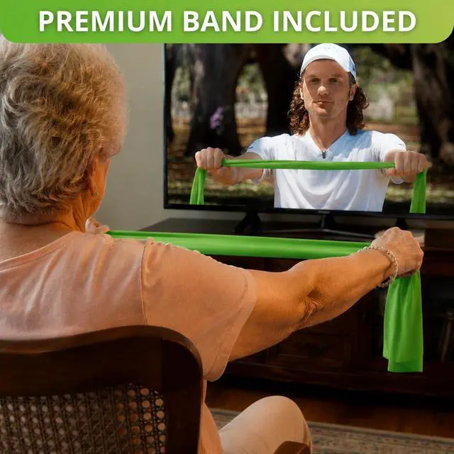 Alt view image 5 of 6 - DVD Player for TV with HDMI Port 1080P, Region Free DVD Player with USB Input, Remote Control, HDMI & RCA Cables Included, Includes Bonus Chair Exercise DVD & Resistance Band