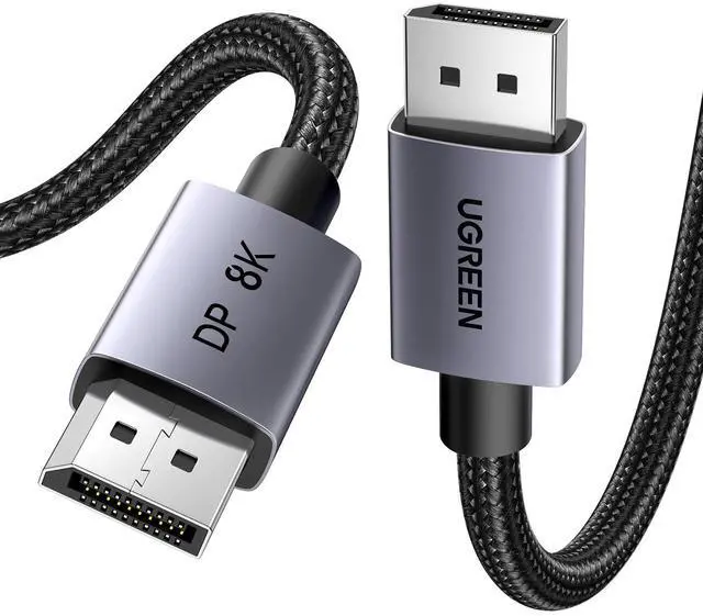 Main image of VESA 8K@60Hz DisplayPort 1.4 Cable 10FT | 8K@60Hz 4K@240Hz, 32.4Gbps, HDR HDCP DSC 1.2a, FreeSync G-Sync, Aluminum Braided Compatible Monitor, Graphics, PC, HDTV