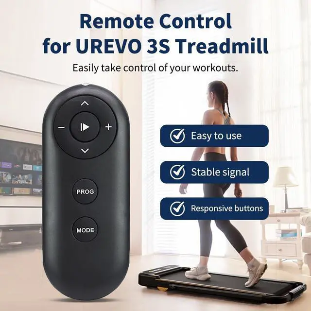 Alt view image 2 of 6 - Walking Pad Remote Control Replacement for UREVO Spacewalk 3S / 5L / E4W / E4 Smart Walking Pad, FoldiMix 5 / 5L Treadmill, Strol 2S Pro Smart Treadmill