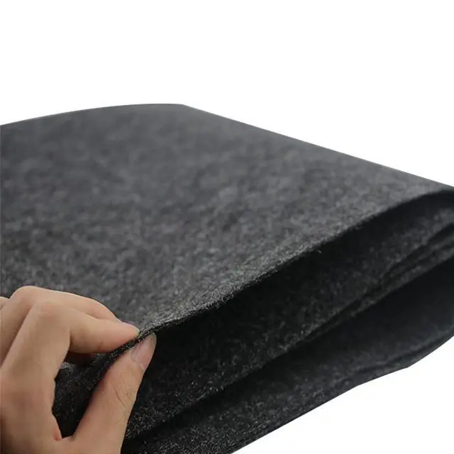 Alt view image 2 of 6 - Speaker Box Covering Carpet Grey 39.37" × 39.37" Speaker Cabinet Subwoofer Sub Box Liner Carpeting Stain-Resistant Multipurpose Felt Liner Carpet for Car Truck Auto RV Boat Marine (Grey)