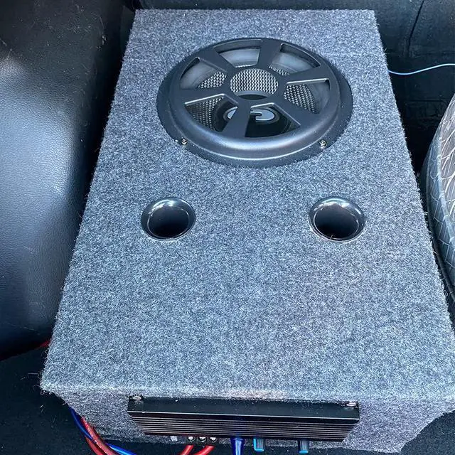 Alt view image 4 of 6 - Speaker Box Covering Carpet Grey 39.37" × 39.37" Speaker Cabinet Subwoofer Sub Box Liner Carpeting Stain-Resistant Multipurpose Felt Liner Carpet for Car Truck Auto RV Boat Marine (Grey)