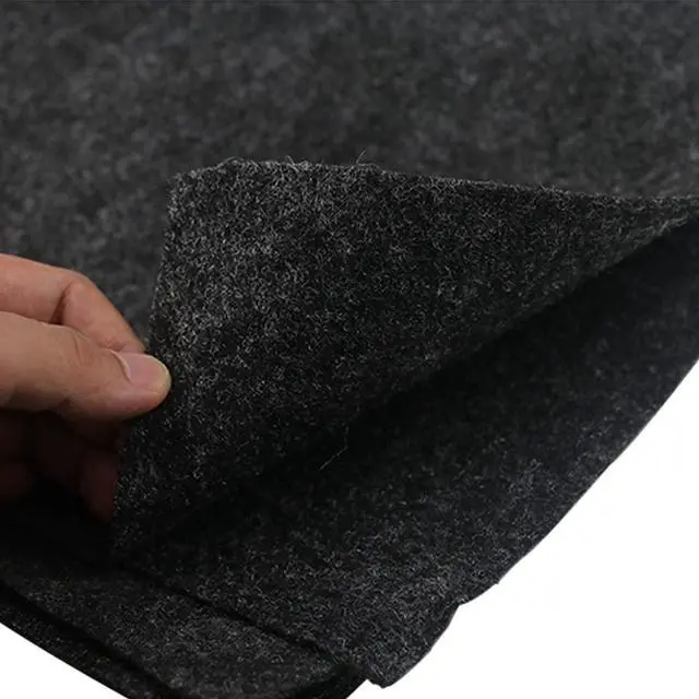 Alt view image 2 of 6 - Speaker Box Covering Carpet Black 39.37" × 39.37" Speaker Cabinet Subwoofer Sub Box Liner Carpeting Stain-Resistant Multipurpose Felt Liner Carpet for Car Truck Auto RV Boat Marine (Black)