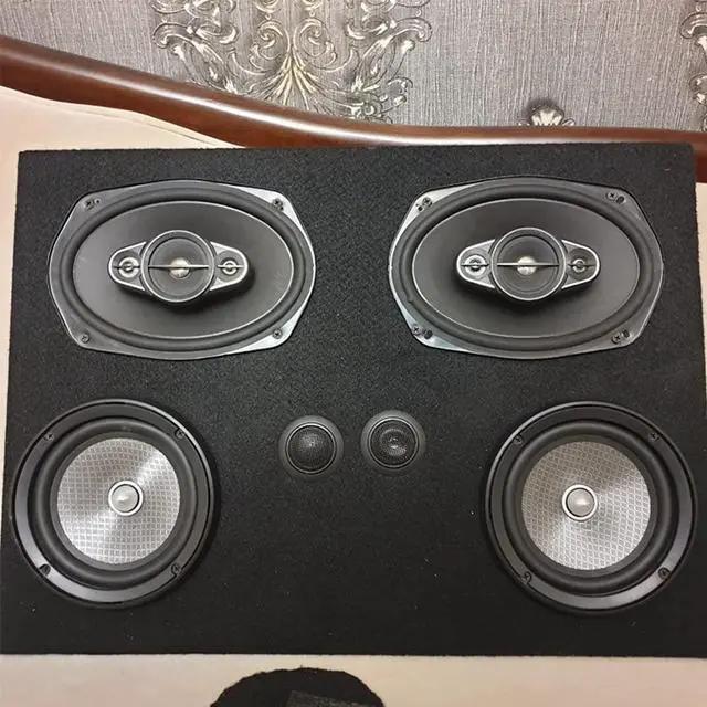 Alt view image 3 of 6 - Speaker Box Covering Carpet Black 39.37" × 39.37" Speaker Cabinet Subwoofer Sub Box Liner Carpeting Stain-Resistant Multipurpose Felt Liner Carpet for Car Truck Auto RV Boat Marine (Black)