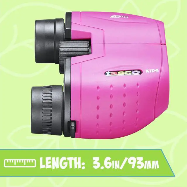 Alt view image 5 of 6 - Kids Binoculars 8x21, Compact Binoculars for Kids Ages 3-12, Great for Adventures, Hiking, Camping, Travel, Bird Watching