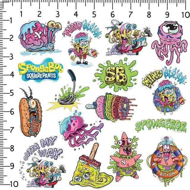 Alt view image 2 of 6 - Spongebob KrustyPants Vinyl Sticker, Car Accessories, Travel Gear & More