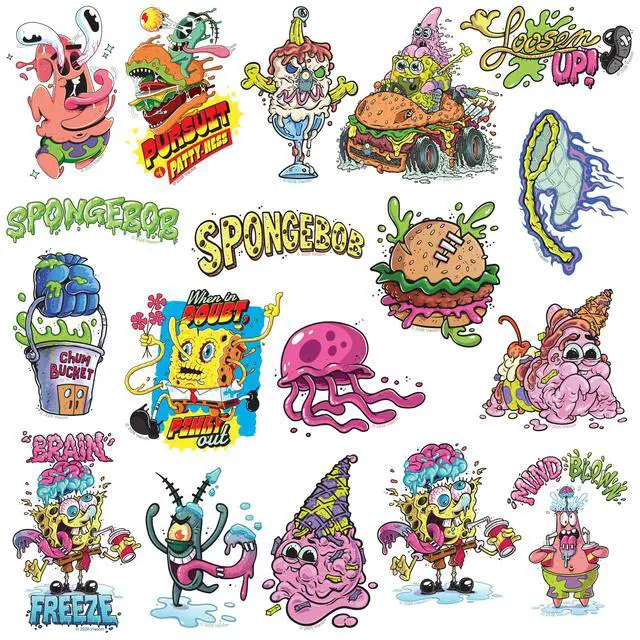 Alt view image 4 of 6 - Spongebob KrustyPants Vinyl Sticker, Car Accessories, Travel Gear & More