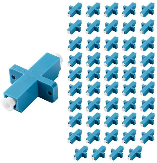 Main image of 50Pcs LC-UPC Fiber Optical Coupler Simplex Cable Adapter Wing Connector
