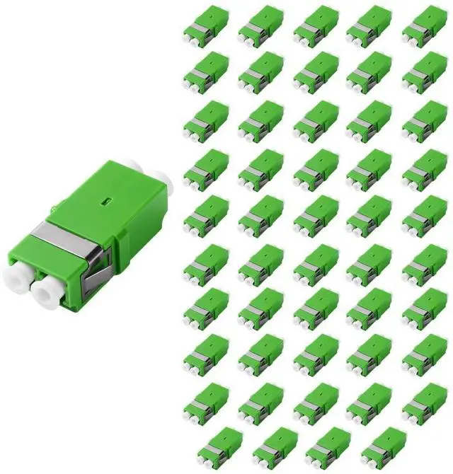Main image of 50Pcs LC Fiber Optical Coupler for APC Duplex Cable Connector Short Adapter