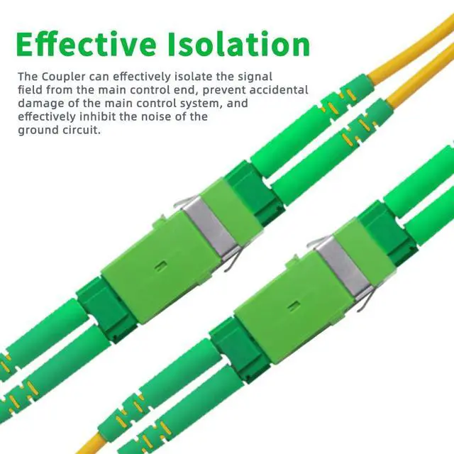 Alt view image 2 of 6 - 50Pcs LC Fiber Optical Coupler for APC Duplex Cable Connector Short Adapter