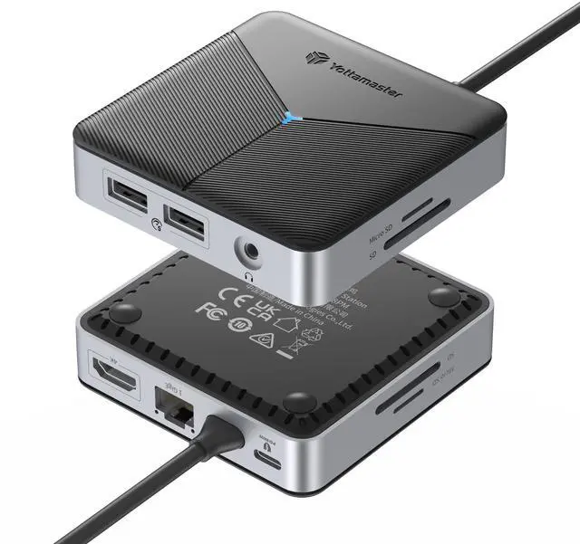 Main image of 8-in-1 Laptop Docking Station for MacBook/iPad/Dell/Lenovo/HP | USB C Hub with 4K HDMI, 1 Gbps Ethernet Port, 100W Power Delivery, SD/TF, 3.5mm Audio, 2*USB 3.0 Transfer Ports for Laptops