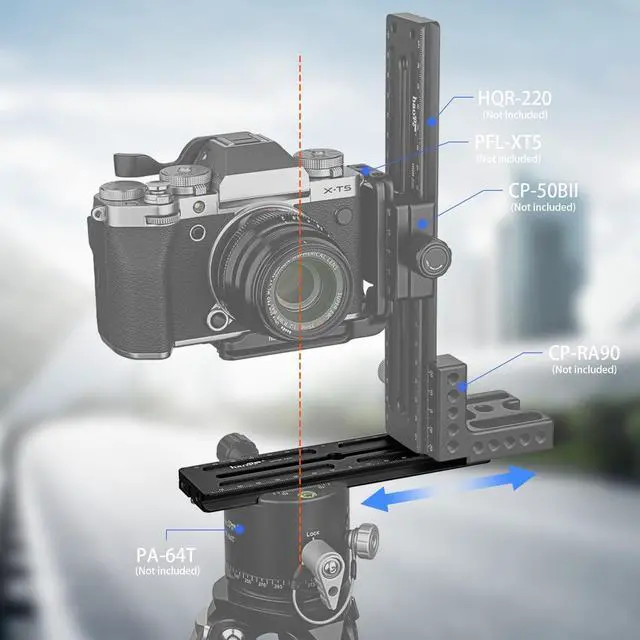 Alt view image 3 of 5 - HQR-160 160mm Multi-Purpose Long Quick Release Extender Rail Sliding Plate for Camera Tripod Ballhead Clamp fit RRS Benro Arca Swiss Sunwayfoto