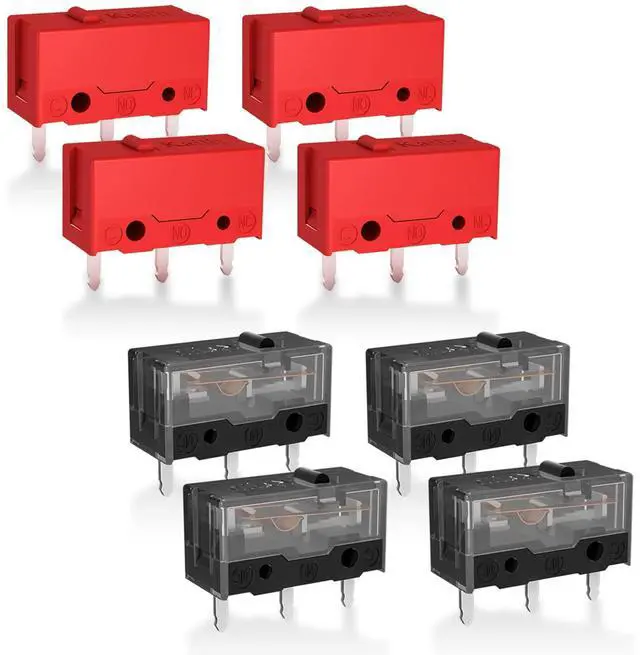 Main image of Red Kailh GM4.0 and Black GM8.0 Mouse Micro Switch for Gaming Mouse