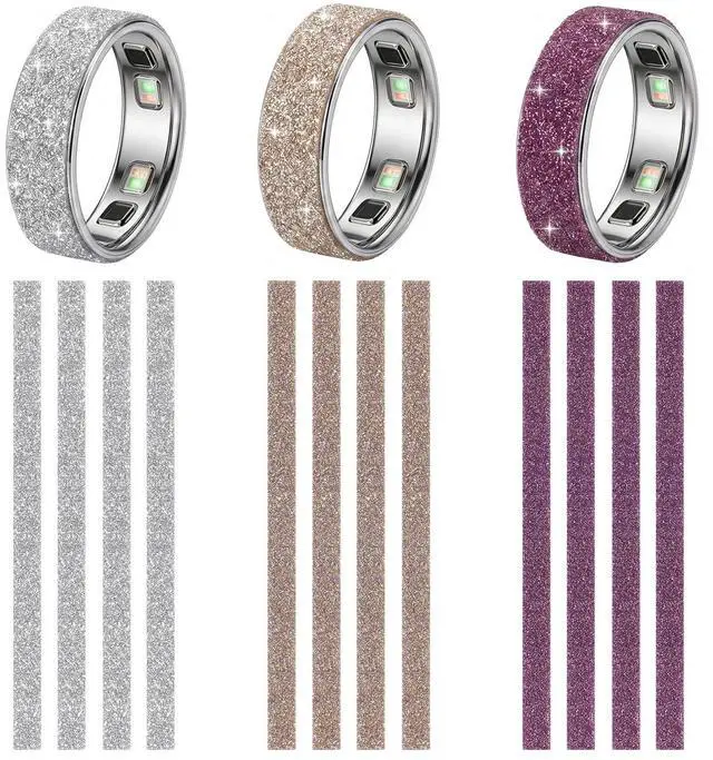 Main image of 12 Pack Bling Skin Protector for Oura Ring 5, Ultra-Thin Cover Accessories Anti-Scratch Protective Stickers for Oura Ring Gen5
