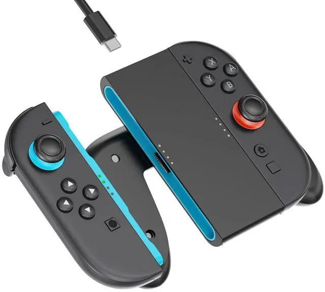 Main image of Controller Grip for Switch 2, Grip for Nintendo Switch 2 J0ycon with Magnetic Charging and Type-C Fast Charge, Compatible with Nintendo Switch 2 J0y-con Grip Durable ABS for Comfortable Gaming-Black