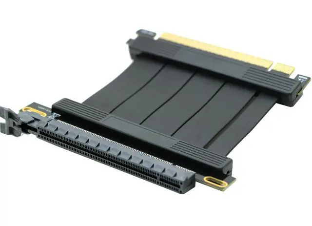 Alt view image 4 of 6 - 5cm 180Degree PCI-e 4.0 X16 Riser Cable for PCIe GeForce RTX30/40 GPU Card