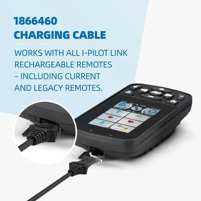 Alt view image 5 of 6 - 1866460 Charging Cable for Minn Kota i-Pilot Link Remote, 2-Pack | Replacement Charging Cable, Compatible With Minn Kota i-Pilot And i-Pilot Link Remotes, 2-Pack, For Trolling Motor Boat Use