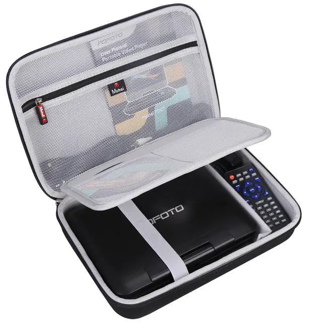 Alt view image 2 of 6 - Hard Storage Case Compatible with pofoto 9.5" / YOTON 9.5" / WONNIE 9.5" Portable DVD Player, Portable Storage Case for DVD Player, Case Only