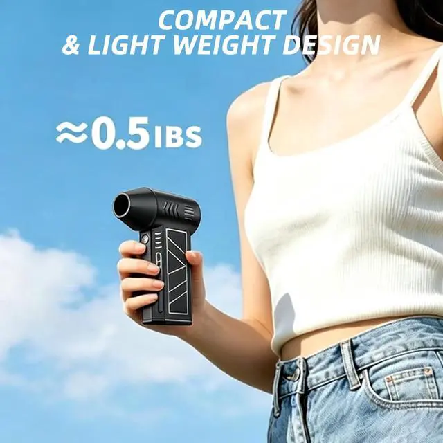 Alt view image 3 of 5 - Professional 12000RPM Electric Air Duster for PC, Laptop, Keyboard, Electronics 3-Speed Adjustable High-Pressure Blower for Precision Cleaning of Computer Components, CPU, and Gaming Consoles