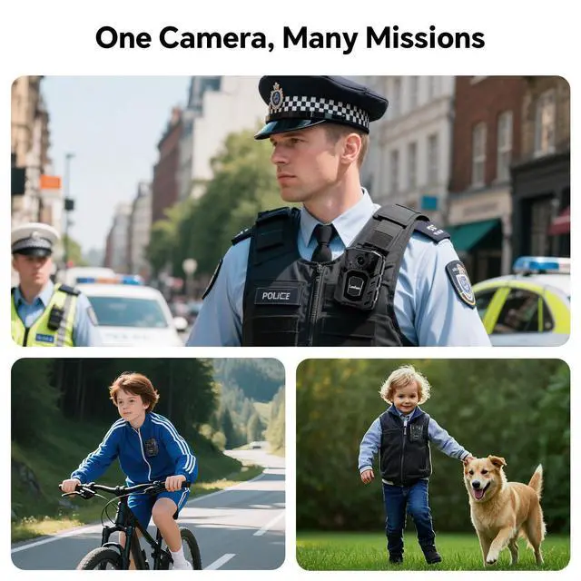 Alt view image 6 of 6 - Video Body Camera with Audio: WD1 2100mAh Battery with 10Hrs Recording, Affordable Body Camera with Night Vision, for Law Enforcement, Delivery, Security Patrols, and Outdoor Monitoring (256GB)