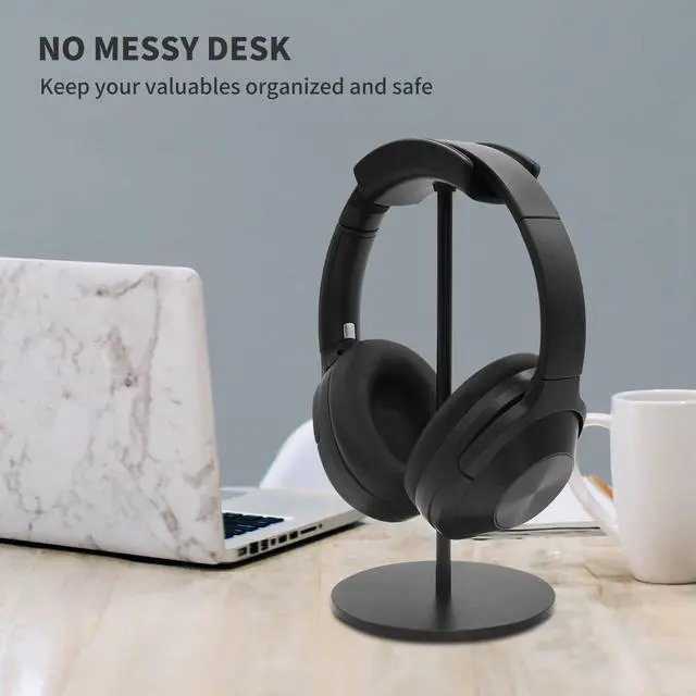 Alt view image 3 of 6 - Headphone Stand,Metal Headset Holder for Space-Saving and Display