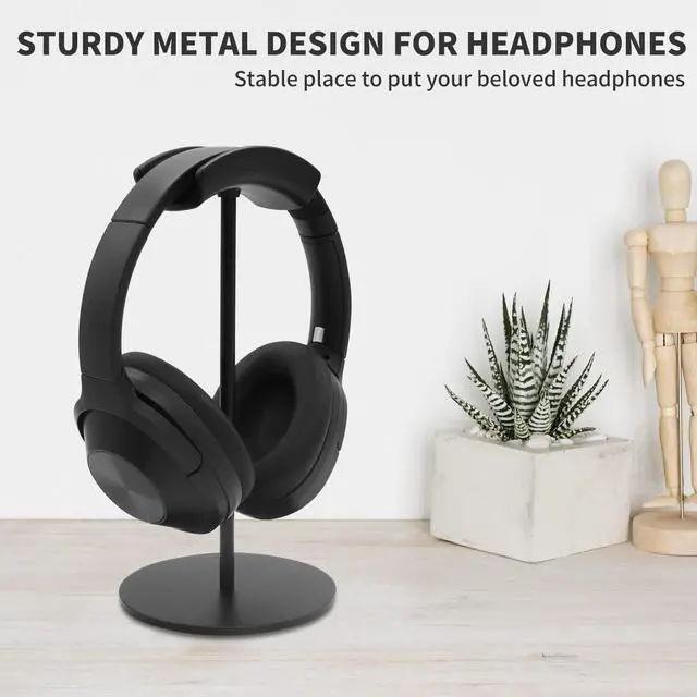 Alt view image 4 of 6 - Headphone Stand,Metal Headset Holder for Space-Saving and Display